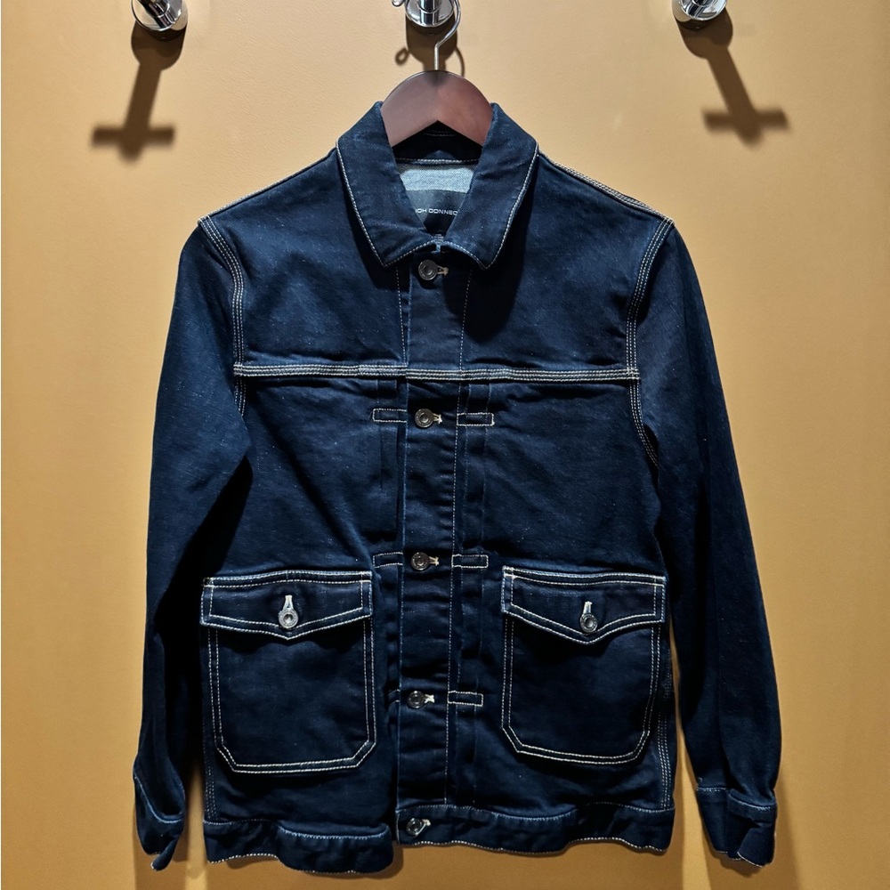 FCUK FRENCH CONNECTION Men's Denim Jacket - Dark Blue